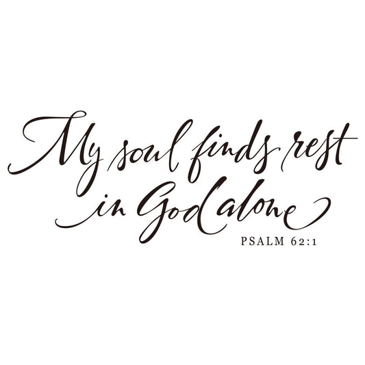 My soul English Proverbs Creative Wall Sticker