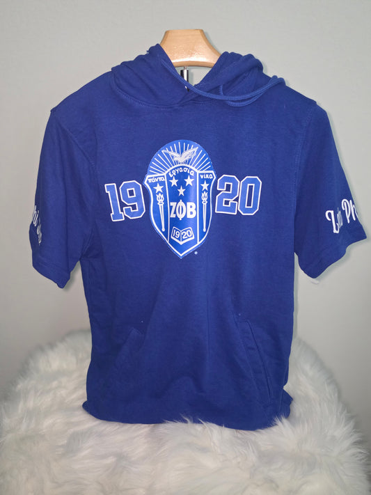 Zeta Phi Beta Short Sleeve Hoodie