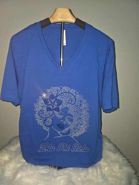 Zeta Phi Beta Bling - Afro Lady