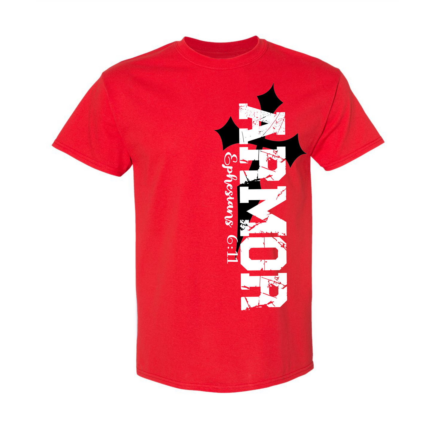 Armor Side Design with Cross - T-Shirt