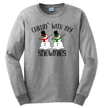 Chillin With My Snowmies Long Sleeve T-Shirt