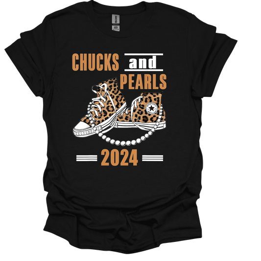 Leopard Chucks and Pearls T-Shirt