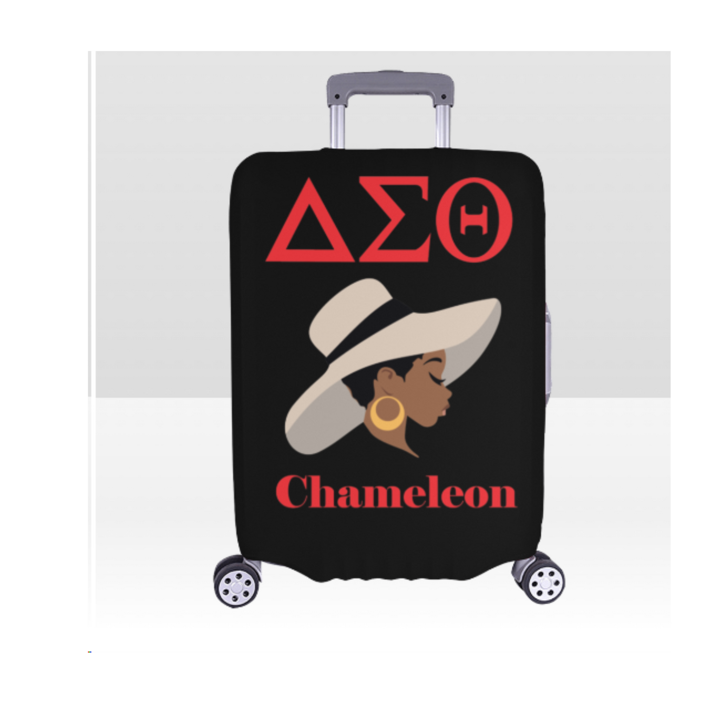 Delta Sigma Theta Luggage Cover - Chameleon
