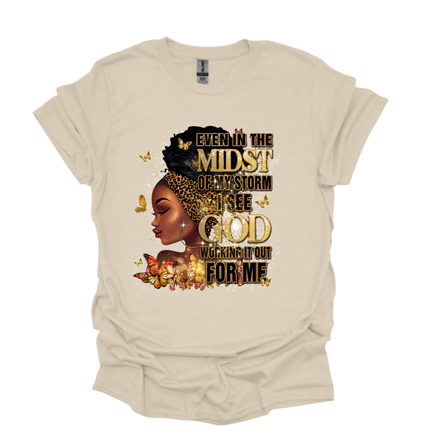 Even In The Midst T-Shirt - Gold