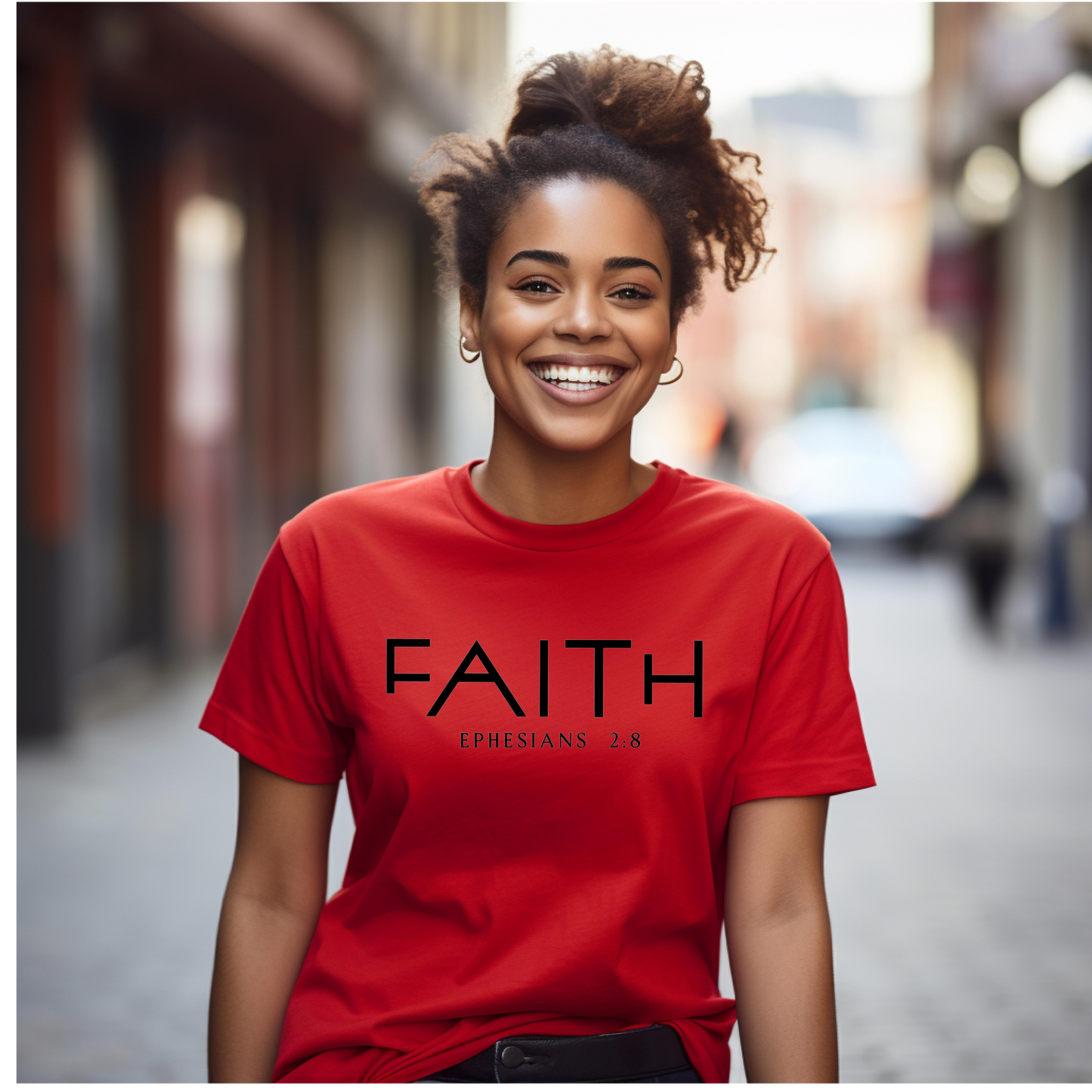 Faith T-shirt (Black Words)