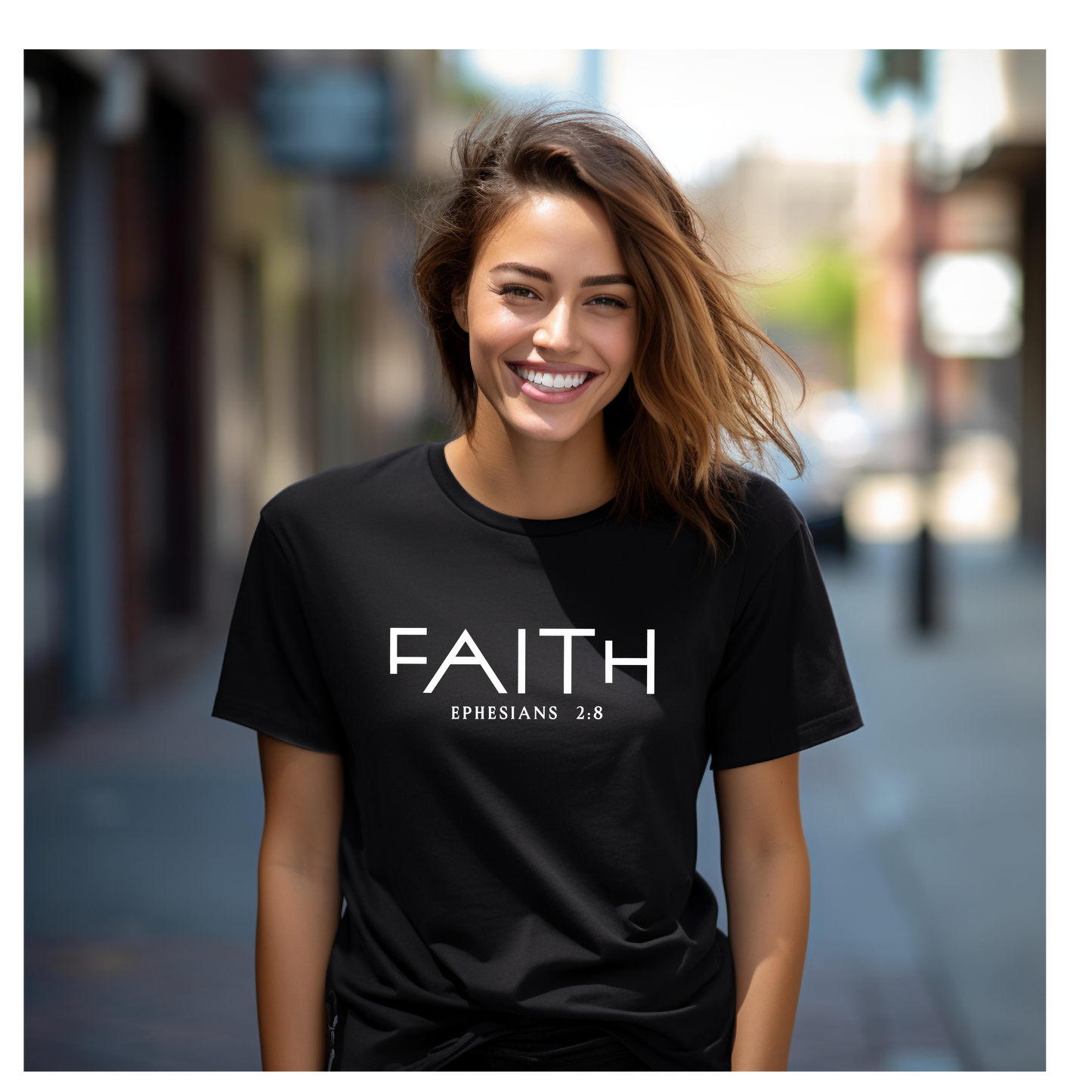 Faith T-shirt (White Words)