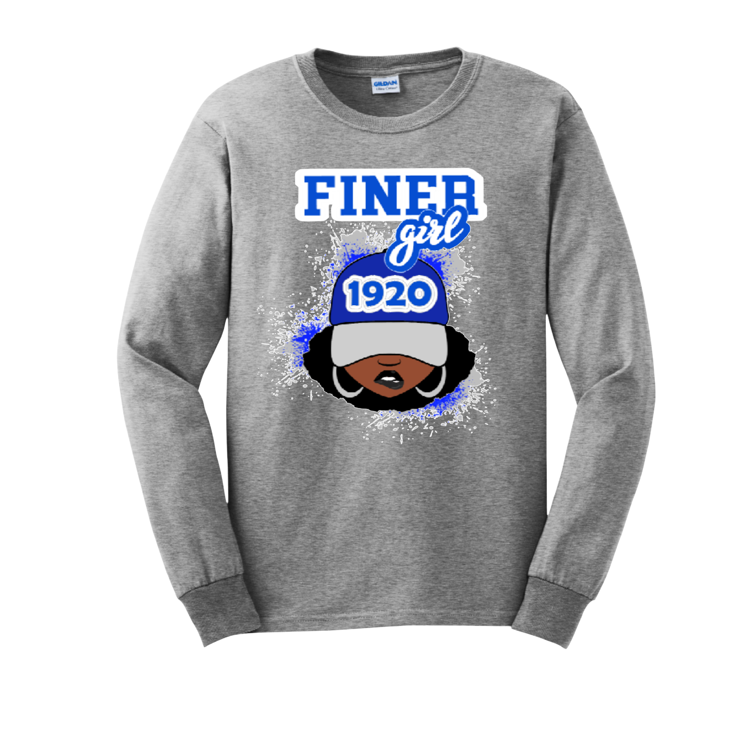 Zeta Phi Beta Finer 1920 Lip Bite - Long Sleeve T-shirt
