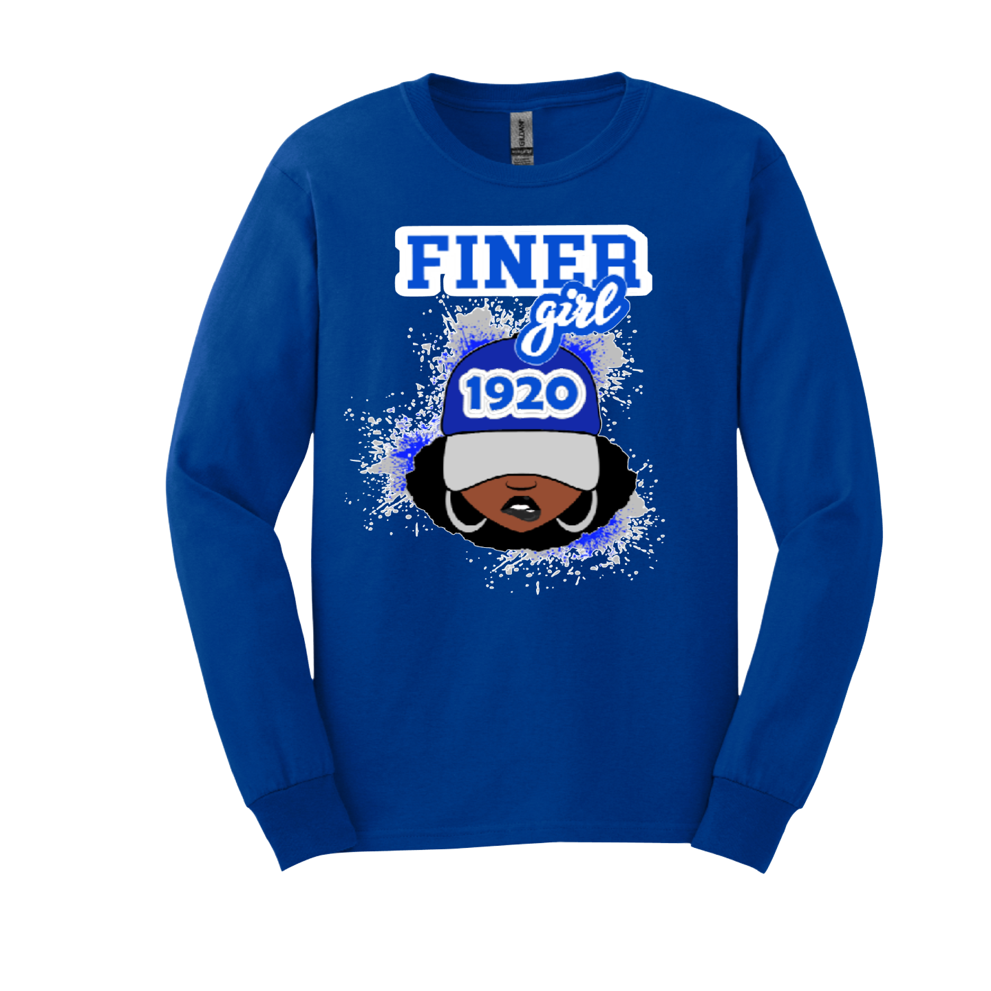 Zeta Phi Beta Finer 1920 Lip Bite - Long Sleeve T-shirt