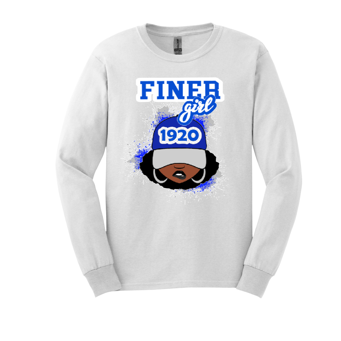 Zeta Phi Beta Finer 1920 Lip Bite - Long Sleeve T-shirt