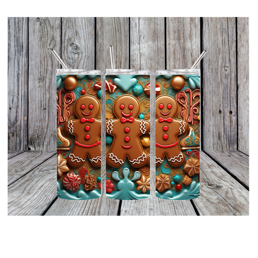 Gingerbread 20oz Skinny Tumbler