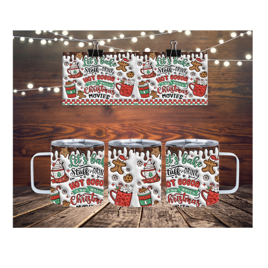 Hot Cocoa 12oz Insulated Mug with Lid
