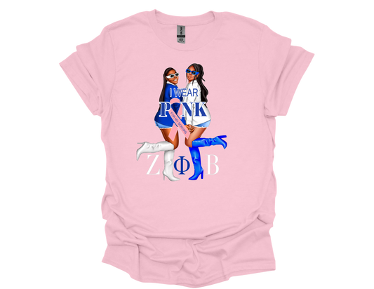 Zeta Phi Beta - I Wear Pink for My Sorors