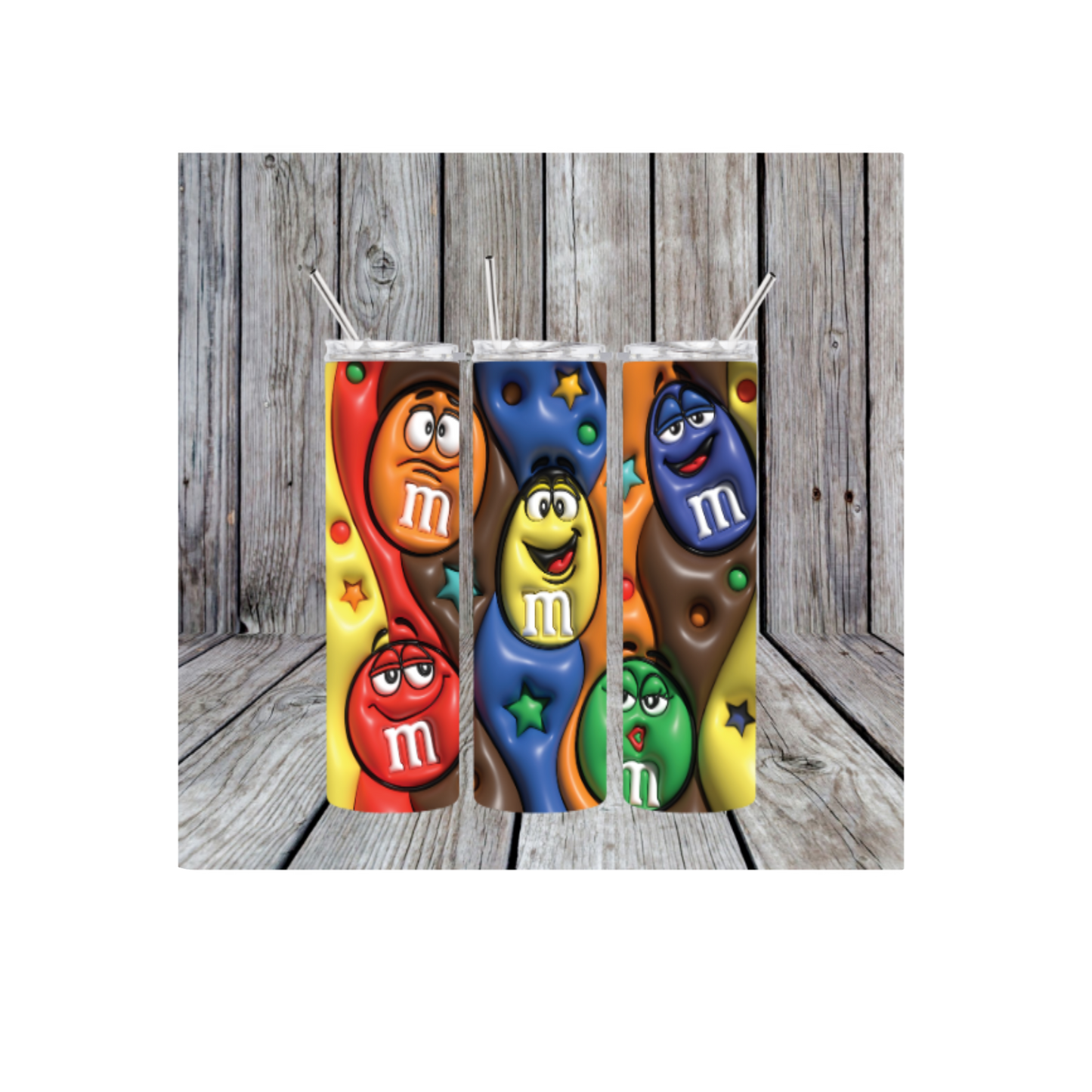 3D M&M 20oz Skinny Tumbler (Made in the USA)