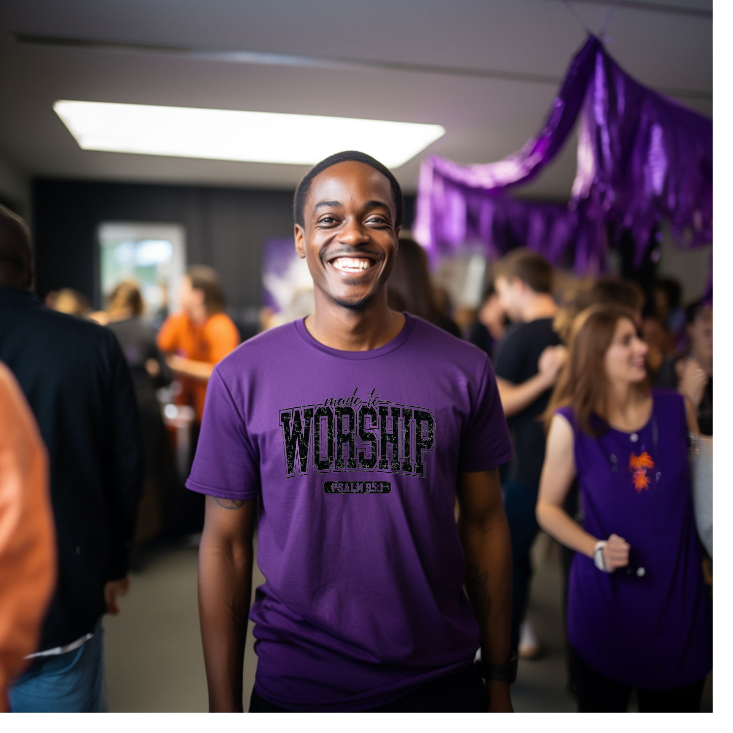 Made to Worship T-shirt (Black Words)