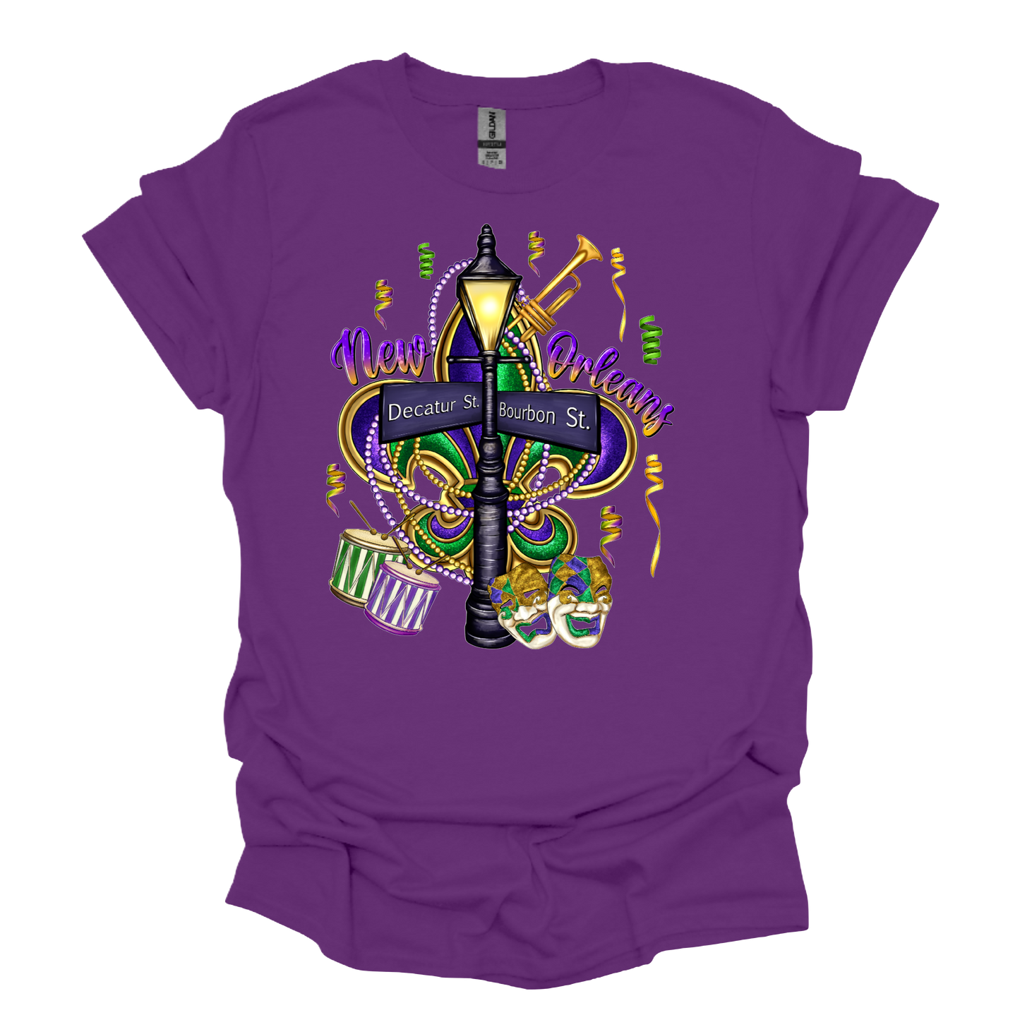 Mardi Gras Street Sign T-Shirt or Hoodie