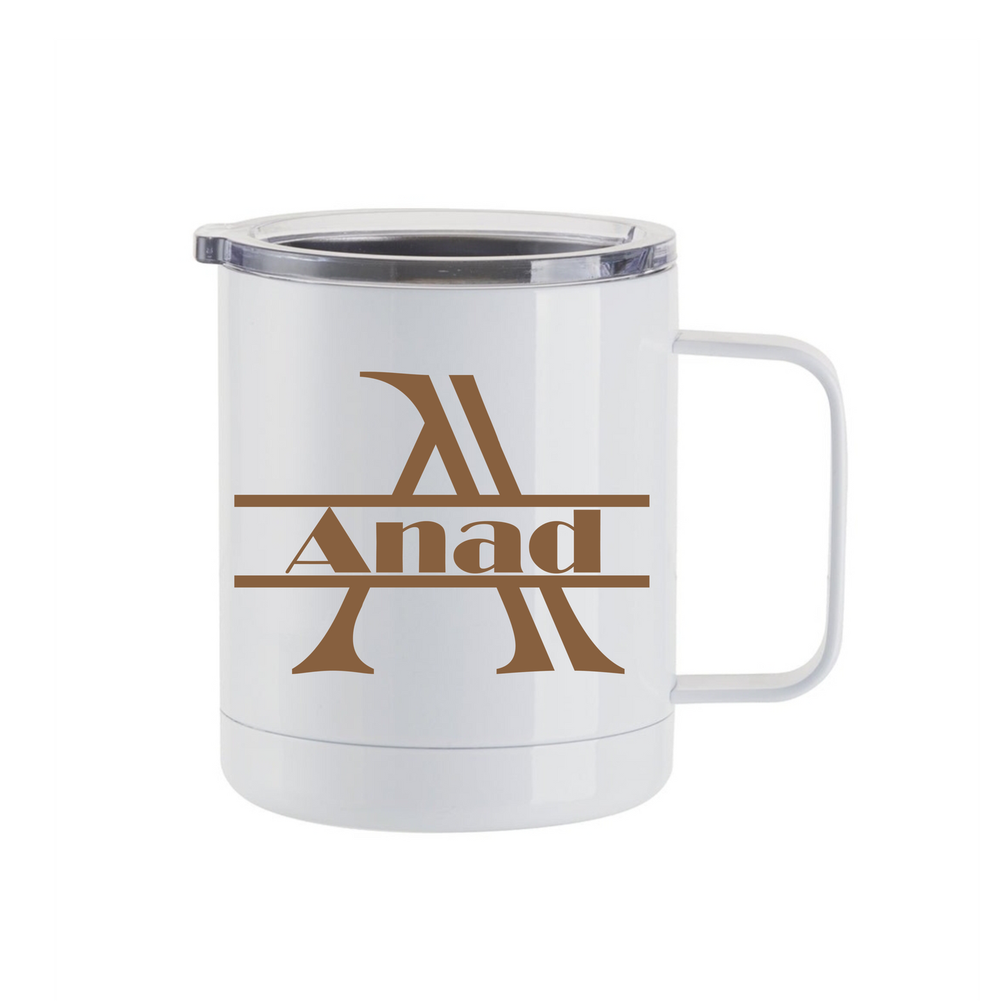 Split Monogram Letter Mug
