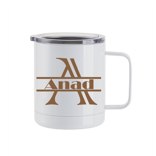 Split Monogram Letter Mug