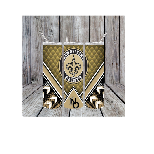 New Orleans Fleur De Lis 20oz Skinny Tumbler (Made in USA)