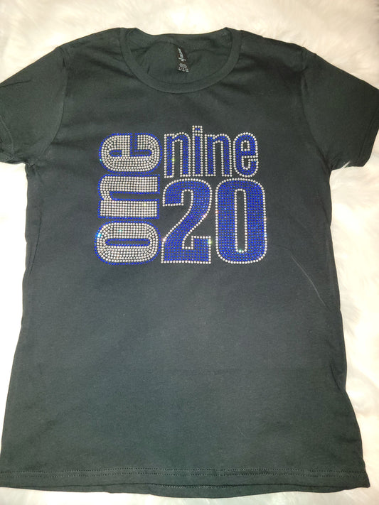 Zeta Phi Beta One-Nine-20 Bling T-shirt
