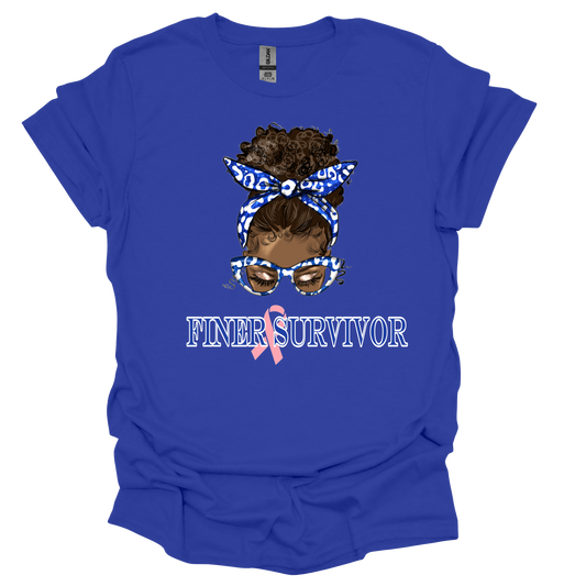Finer Survivor Messy Bun T-shirt