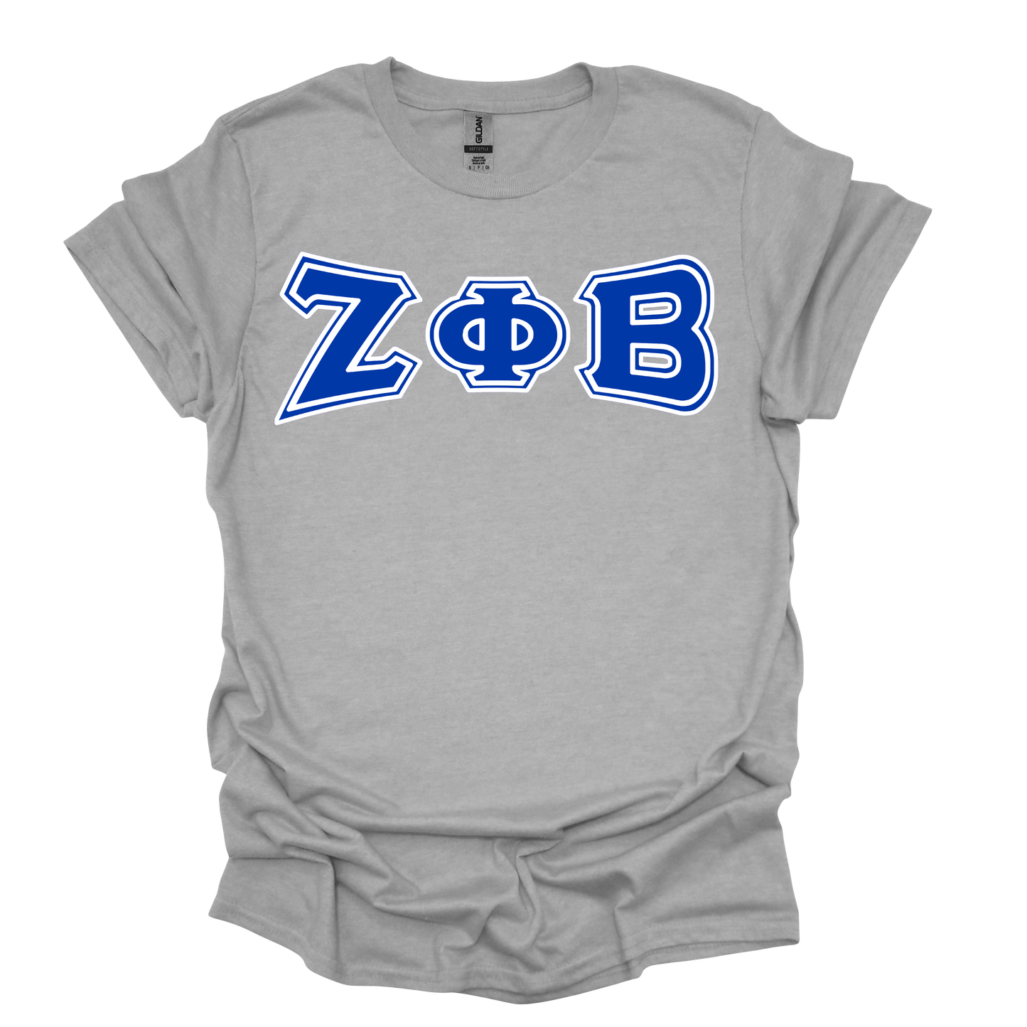 3D ZPB Greek Letter T-shirt