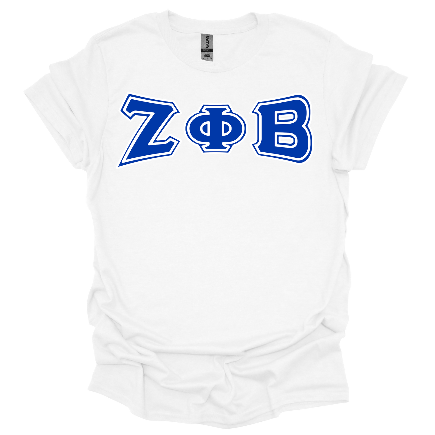 3D ZPB Greek Letter T-shirt