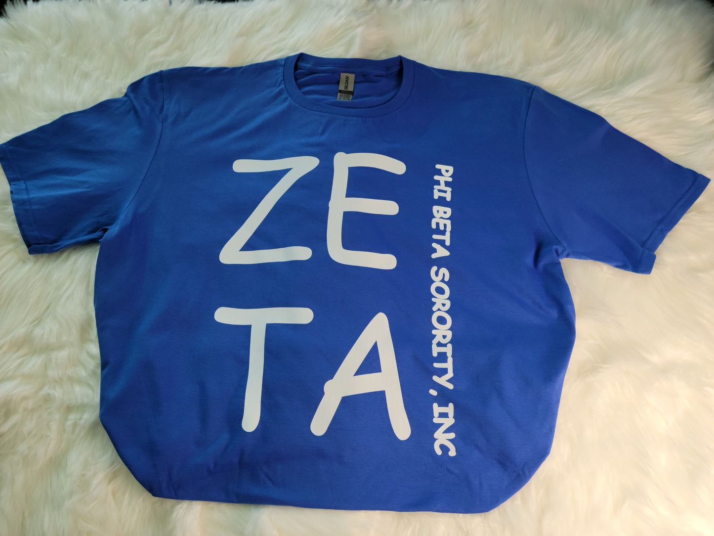 Zeta Phi Beta Stacked Letters Short Sleeve T-shirt