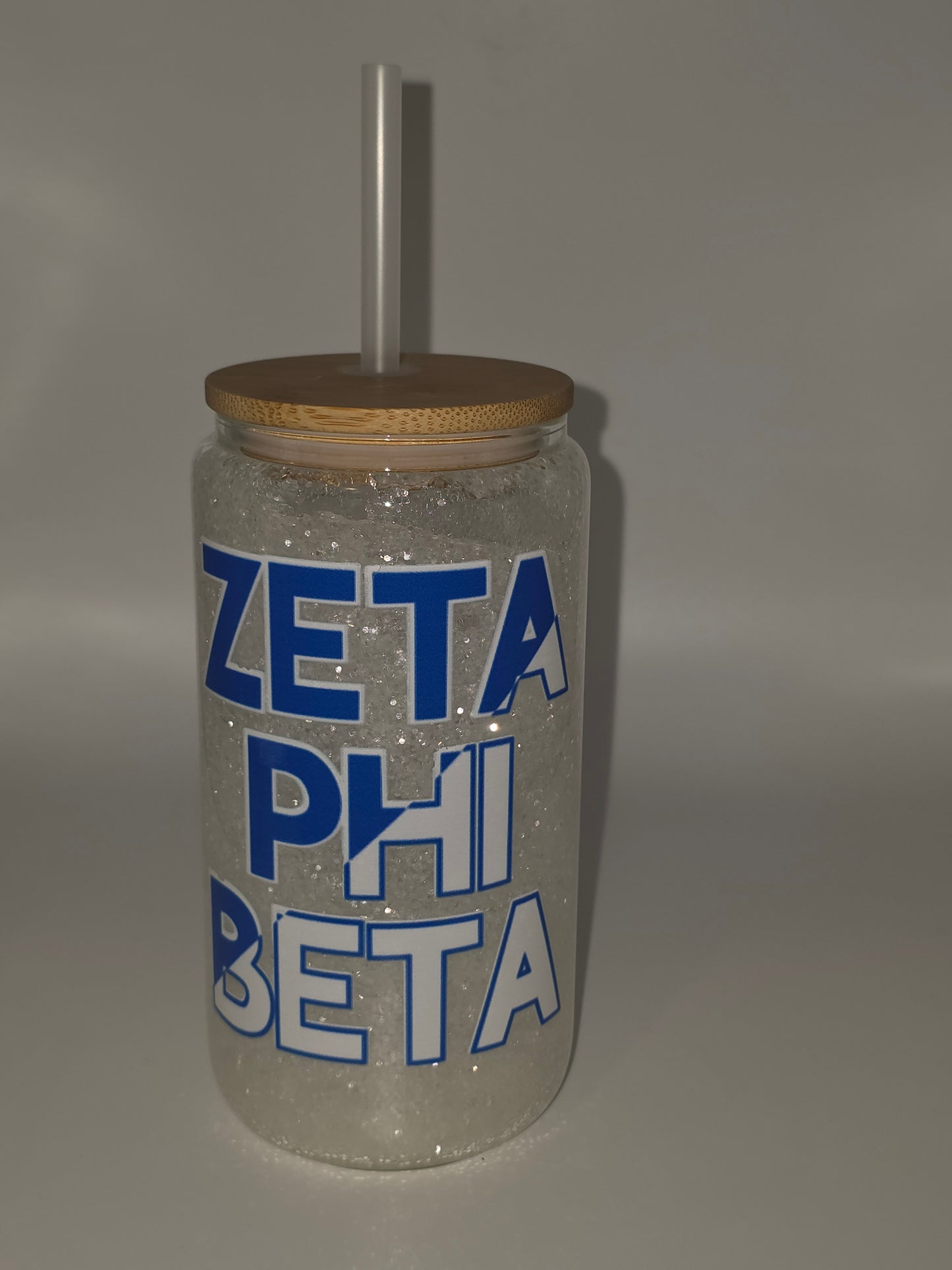 Zeta Phi Beta Glass Snow Globe Tumbler - PRE-ORDER