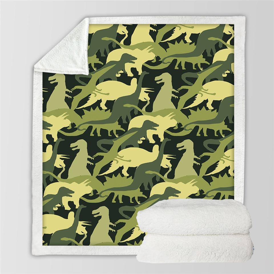 Jurassic Cartoon Boys Girl Throw Blankets For Beds Home Textile Bedding Outlet