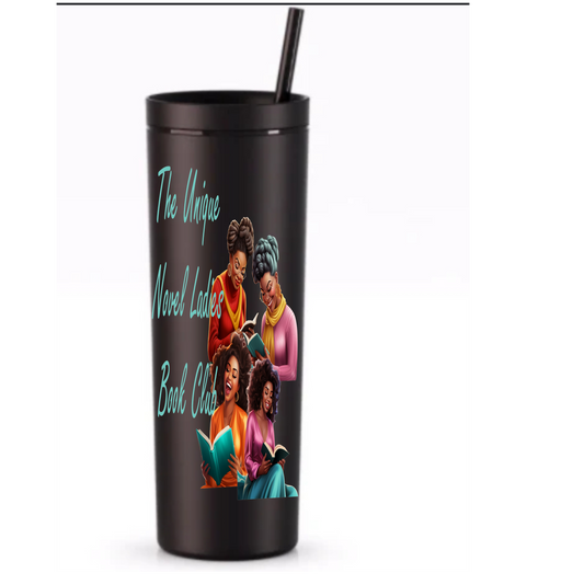 Book Club Black Matte Tumbler