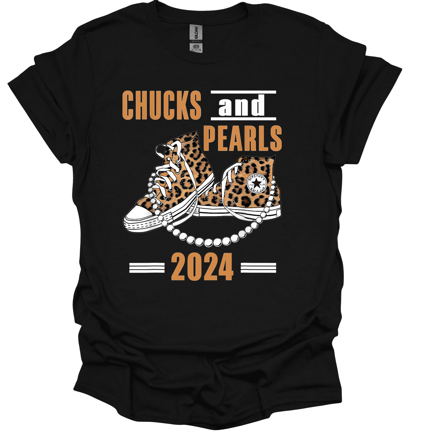 Leopard Chucks and Pearls T-Shirt