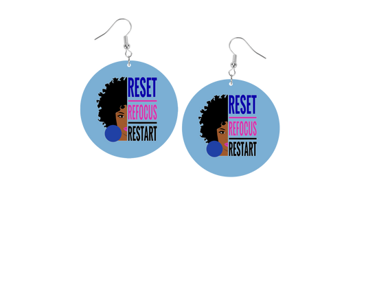 Reset, Refocus, Restart Earrings