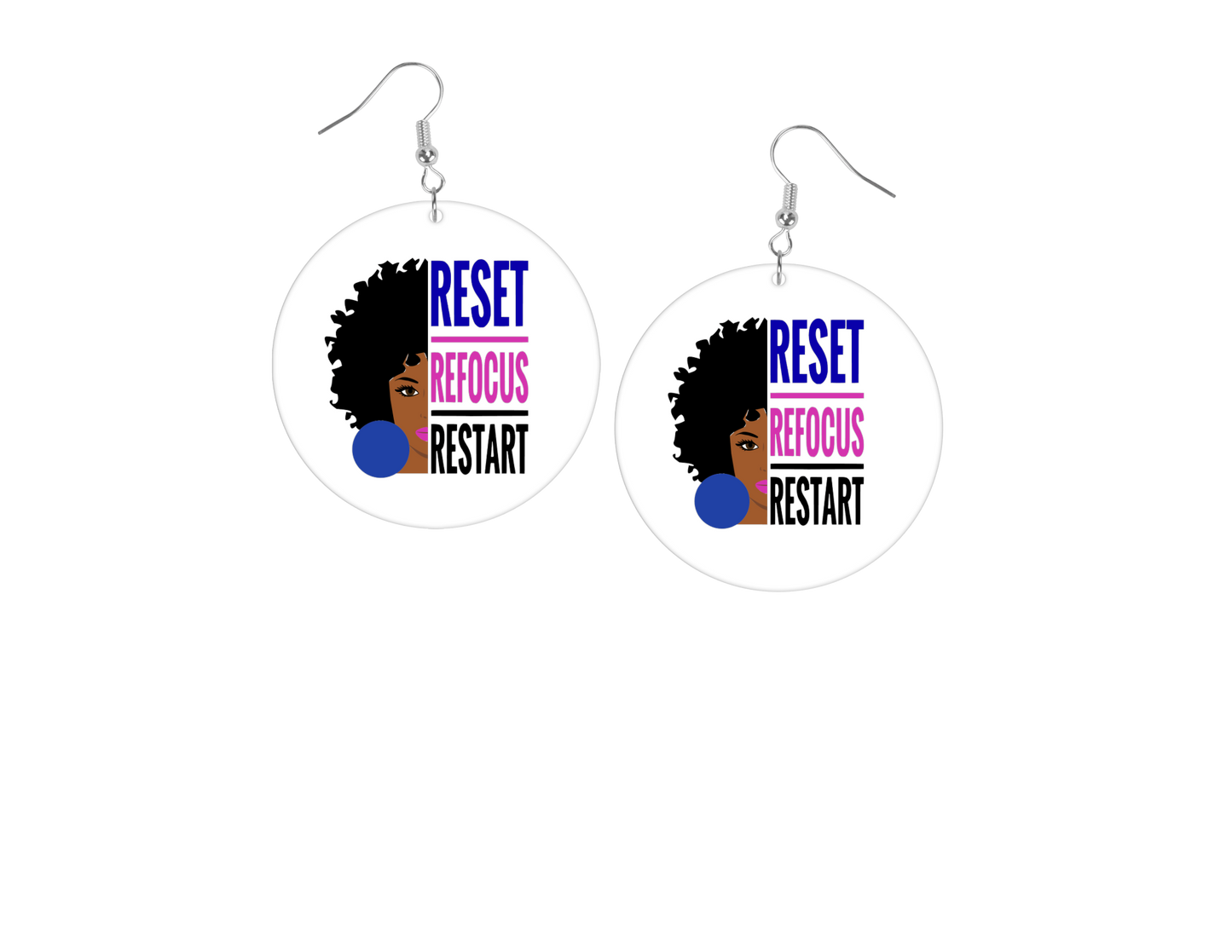 Reset, Refocus, Restart Earrings