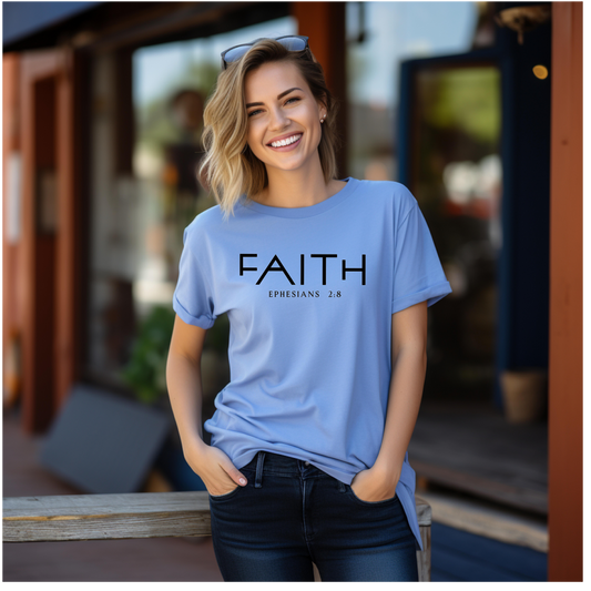 Faith T-shirt (Black Words)