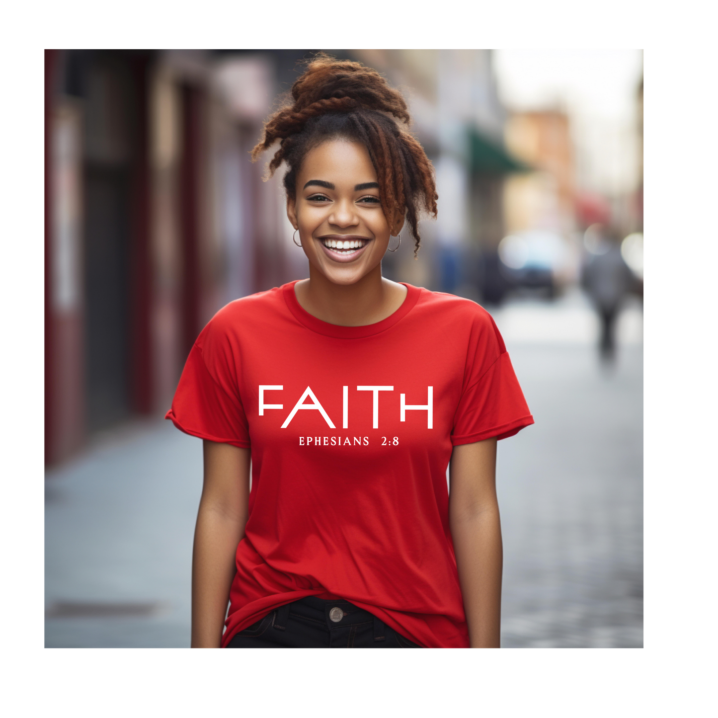 Faith T-shirt (White Words)