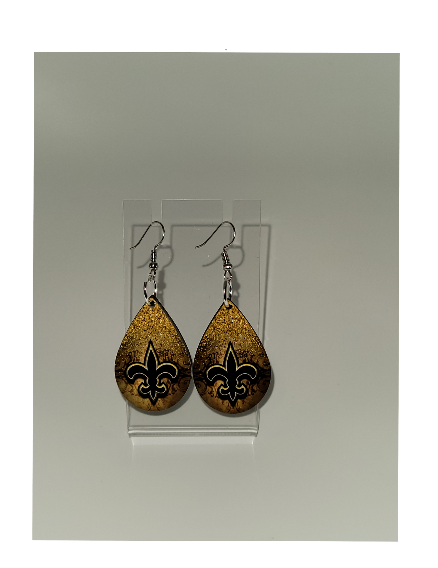 Fleur De Lis Teardrop Earrings(🇺🇸)