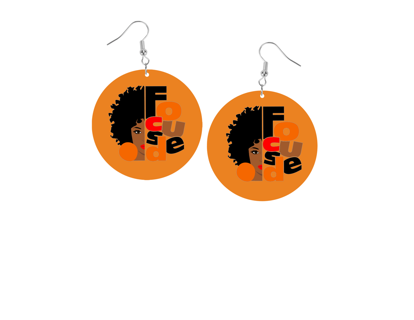 Focused Afro Earrings