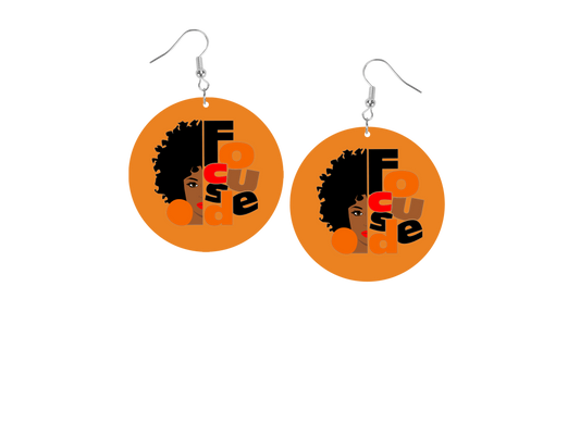 Focused Afro Earrings