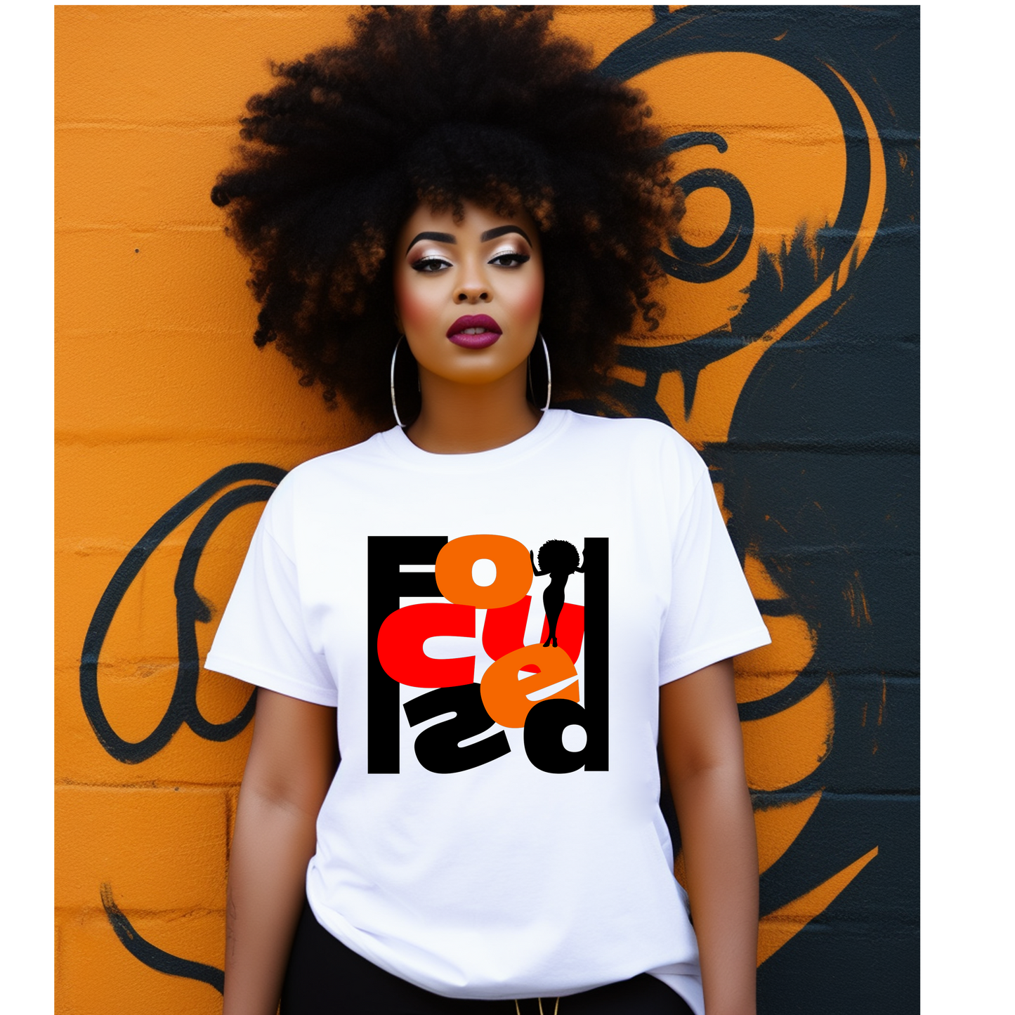 Focused Silhouette Lady T-shirt