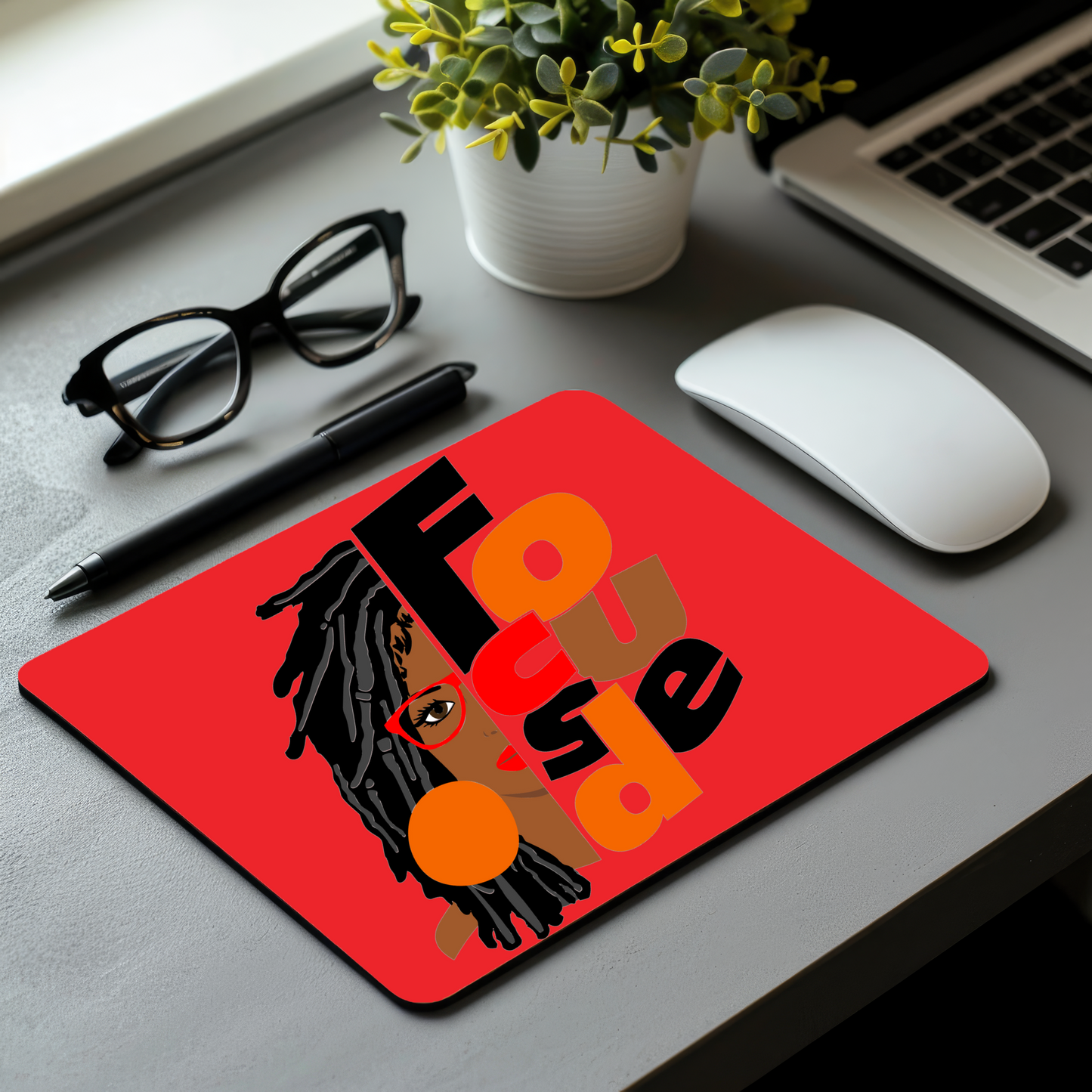 Focused Locs Mousepad