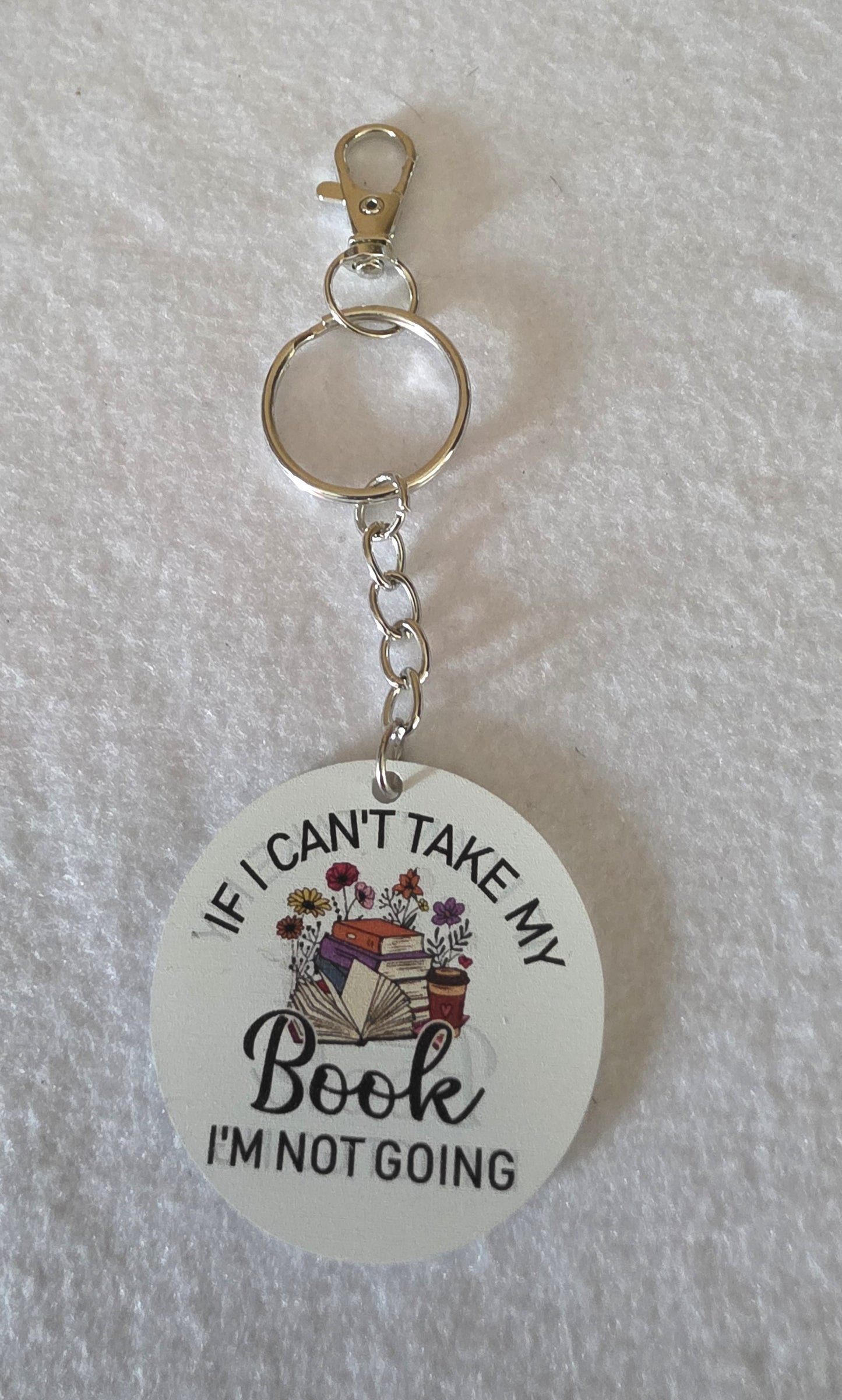 Book Lover Keychain/Purse Charm