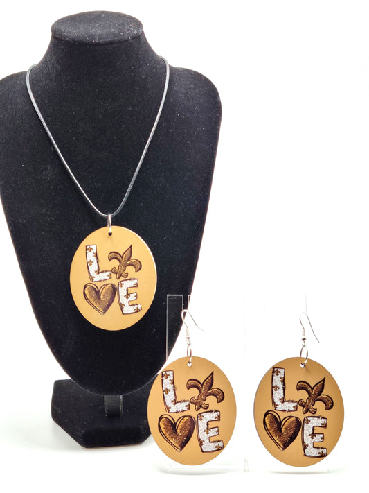 Love Fleur De Lis Jewelry Set