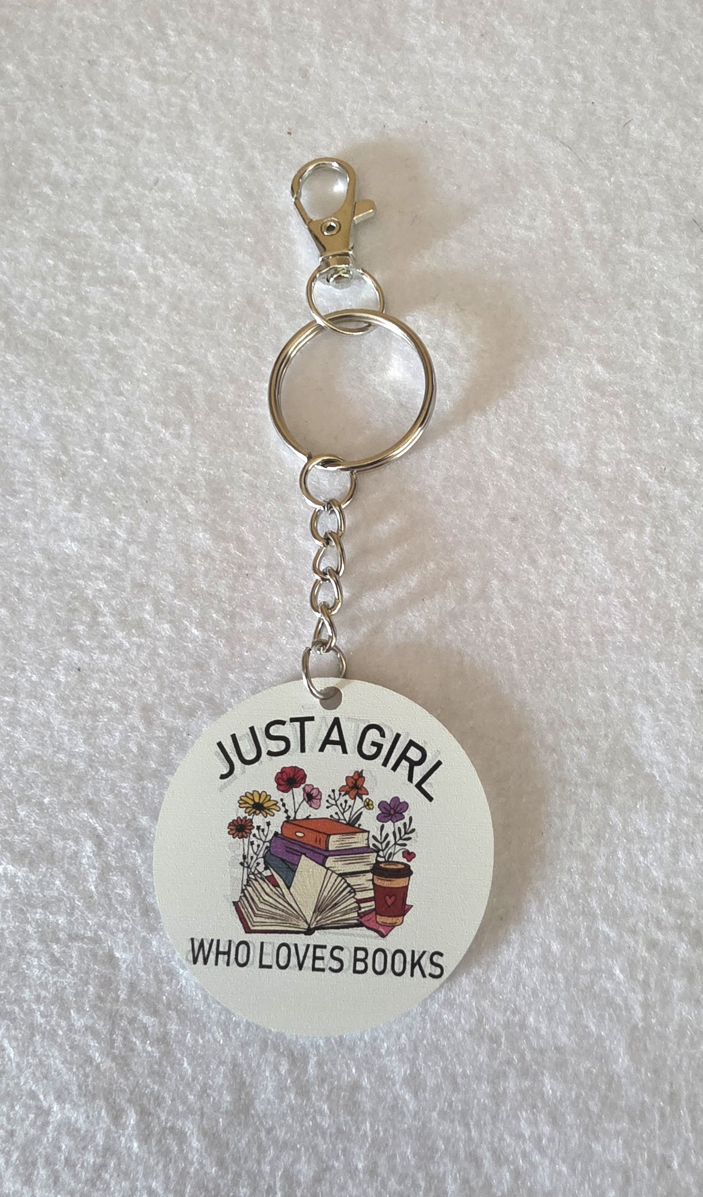 Book Lover Keychain/Purse Charm