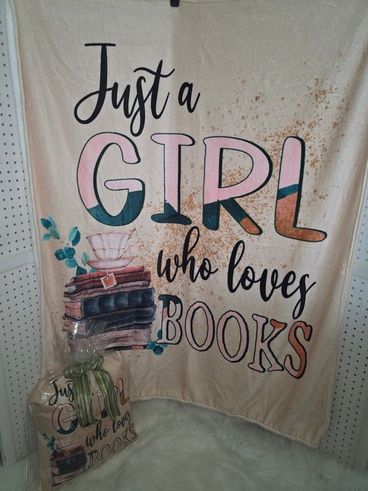 Book Lovers Throw Blanket and Pillow Set