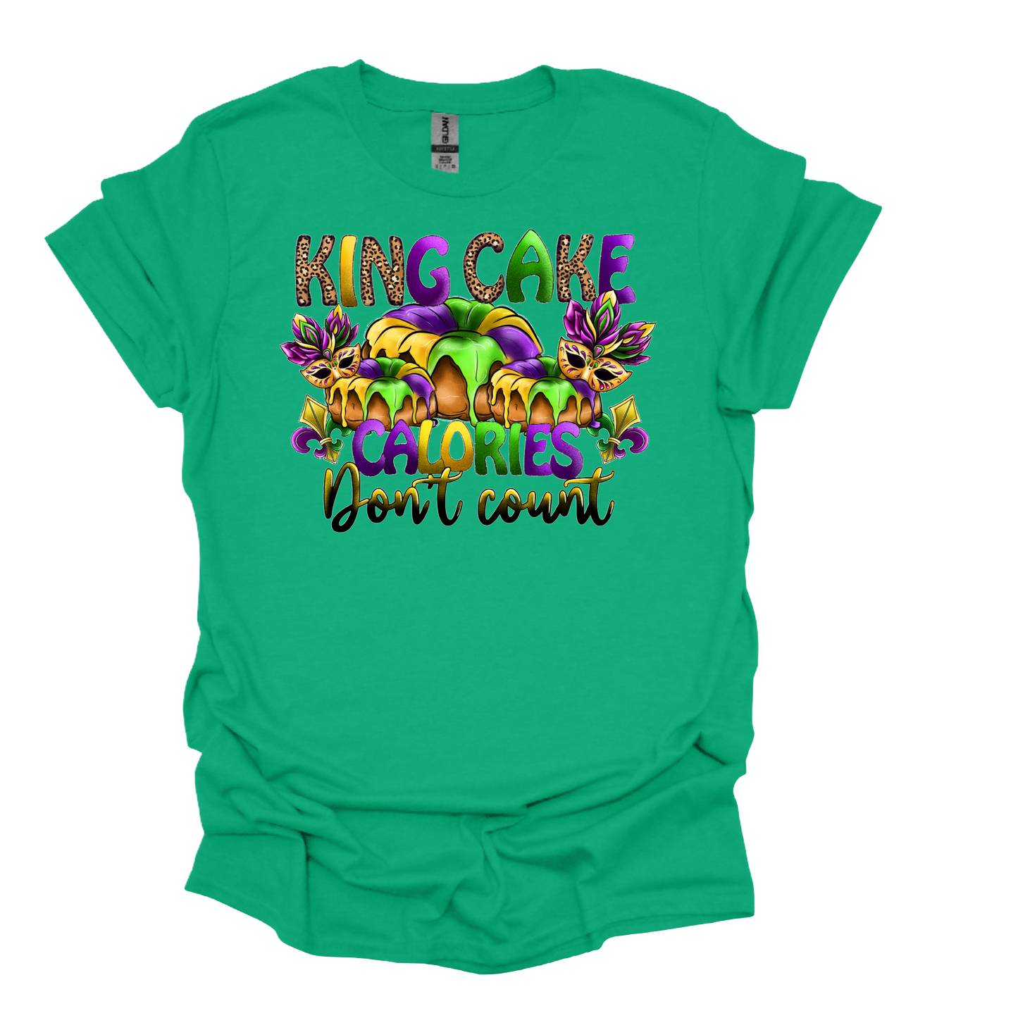 King Cake Calories Don't Count T-shirt or Hoodie