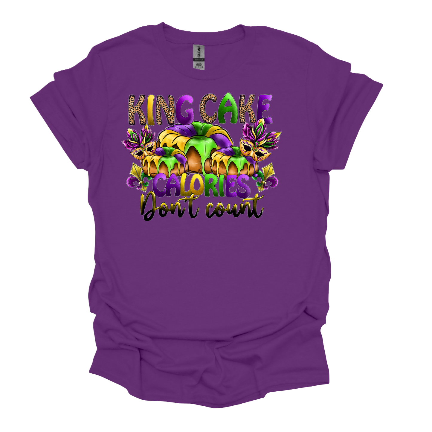 King Cake Calories Don't Count T-shirt or Hoodie