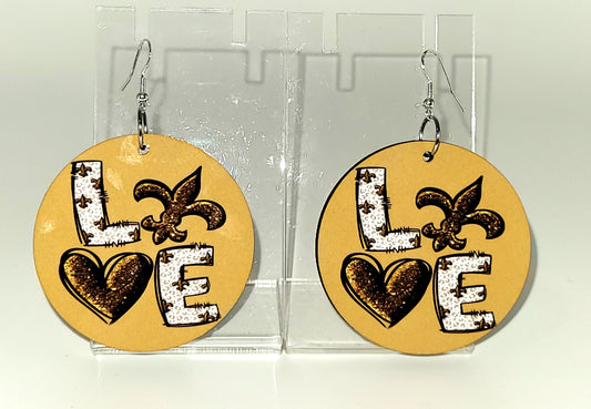 Love Fleur De Lis Earrings