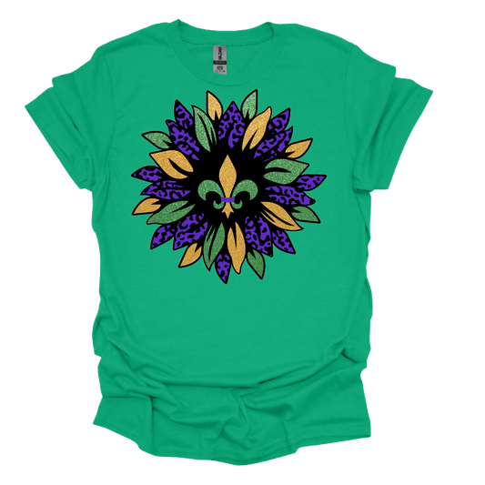 Mardi Gras Sunflower T-shirt or Hoodie