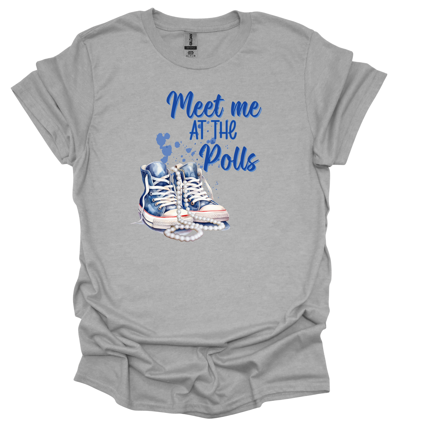 Meet Me At The Polls – Blue Chucks T-Shirt