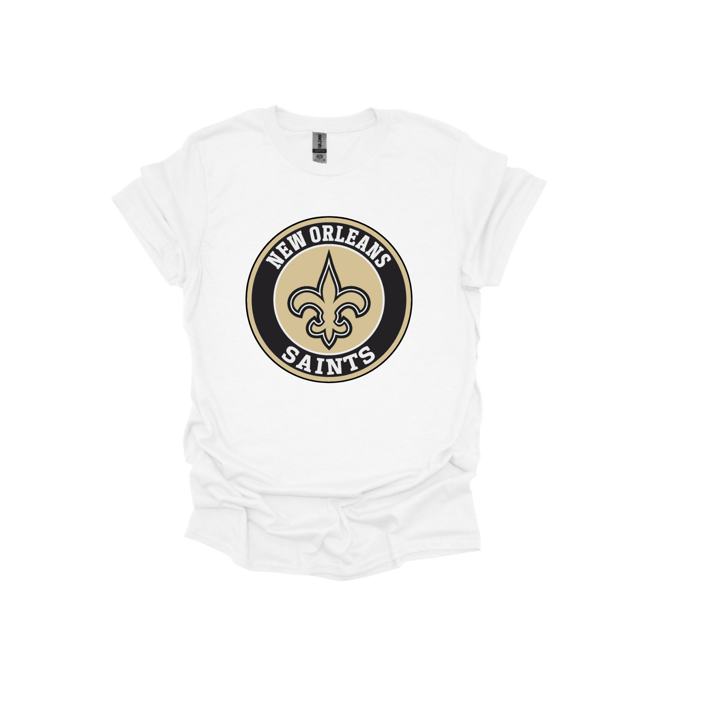 New Orleans Gold Fleur De Lis T-Shirt (Made in the USA🇺🇸)